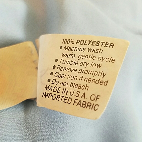 VINTAGE ILGWU BLUE WOMEN DRESS SIZE 12 - Picture 11 of 16